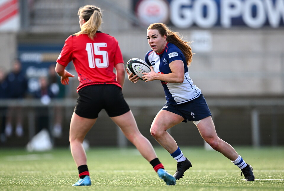 Niamh Marley playing for Wolfhounds