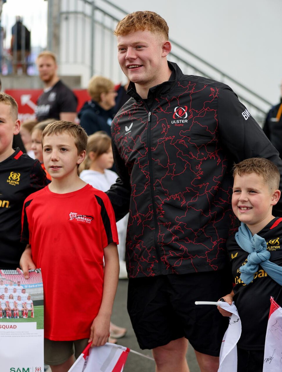Bryn Ward with supporters