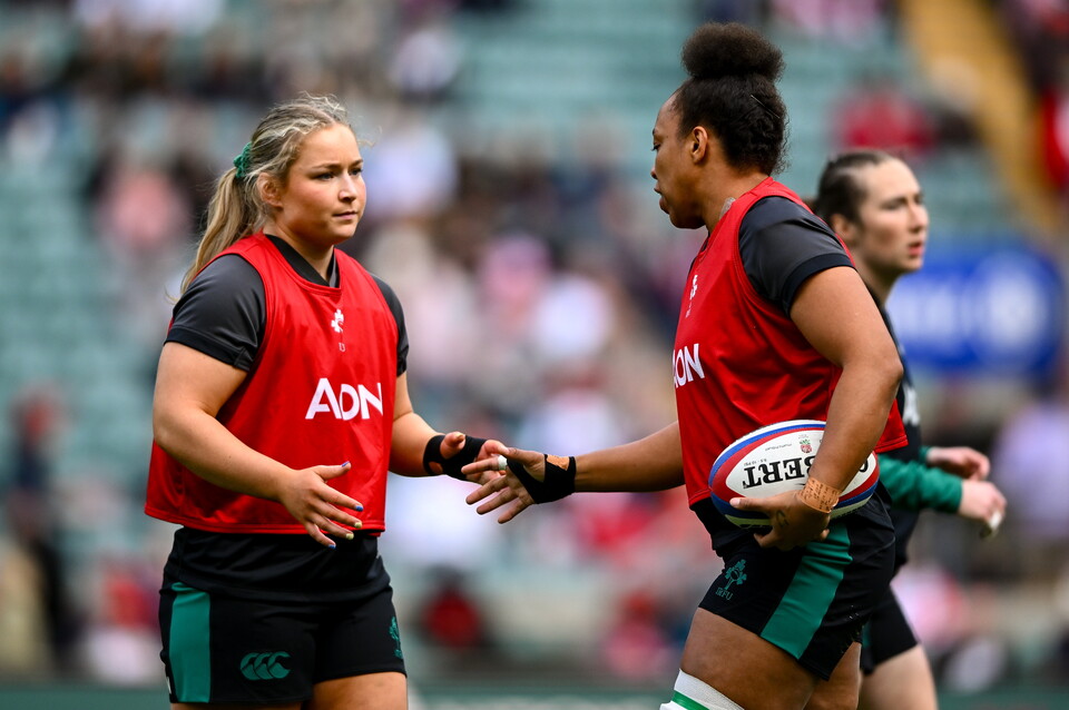 Sadhbh McGrath (left) is poised to make her 20th appearance on Saturday.