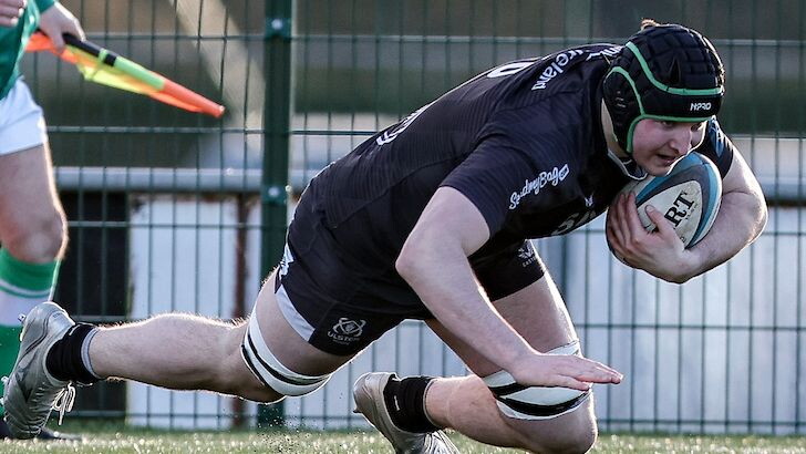 McKillop scoring in last week's match against Munster A