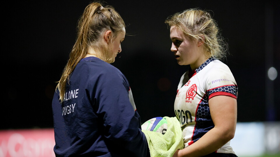 Neve Jones in action for Malone versus Cooke in December 2021