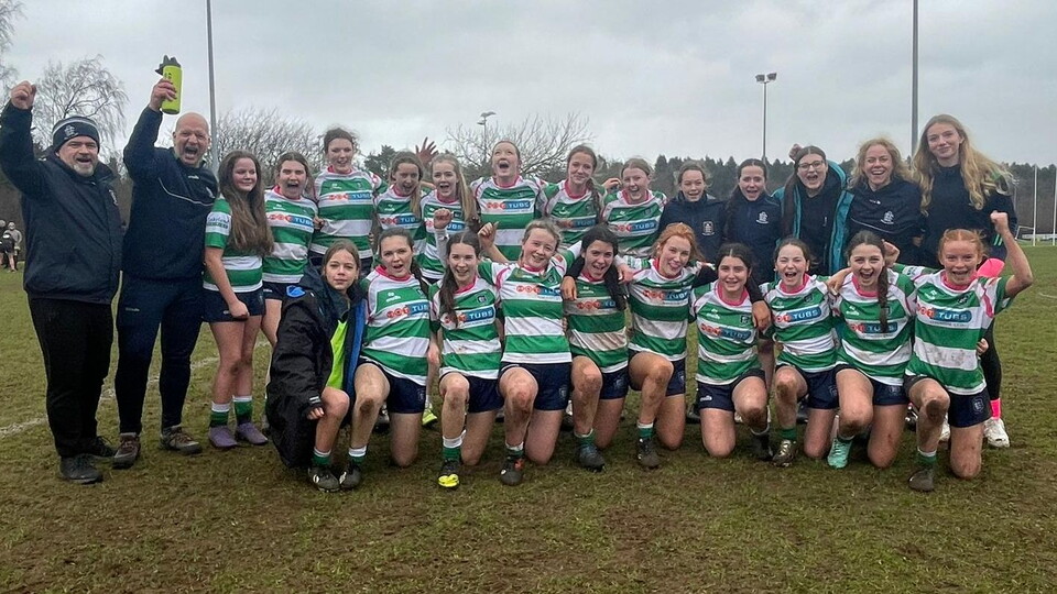 U14 Omagh Girl's team and coaches