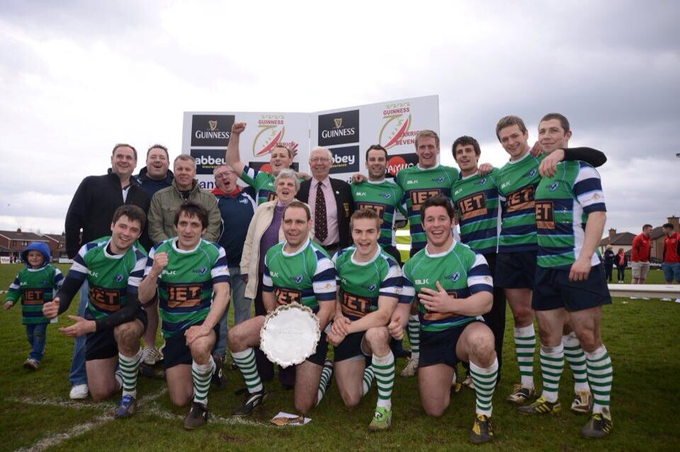 NGN celebrates winning the Carrick 7s Tournament in 2013.