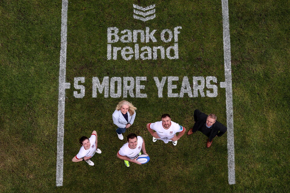 Bank of Ireland recently announced a five-year extension of its sponsorship of Ulster Rugby to run until 2028.