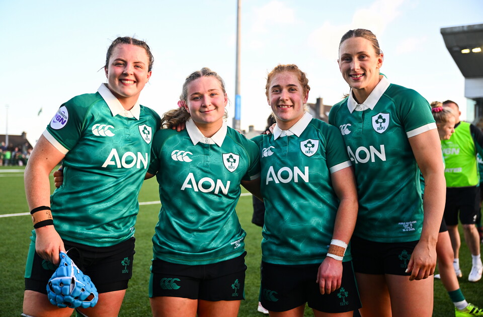 Sadhbh McGrath (centre left) is poised to make her 21st appearance on Saturday.