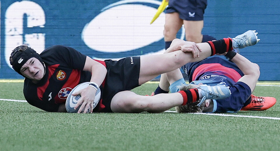 Smyth with the match-winning try.
