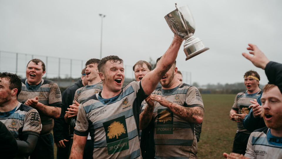 Dromore lifting the Ulster Championship 1 Cup last season.