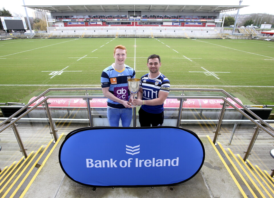 Dromore's Andrew Rutledge and Coleraine's David Greatorex