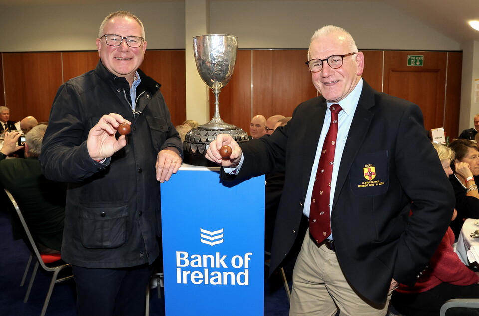 Andy Palmer, Bank of Ireland & Paul Hart, Ulster Branch President