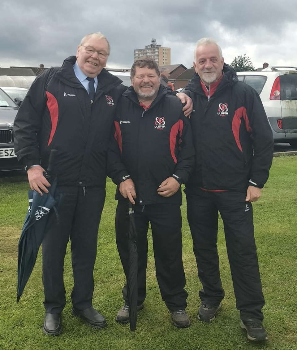 L-R: Billy Latimer, Towy Neale (Chair Youth Competition Committee), Liam Eastwood (Cup Co-Ordinator)