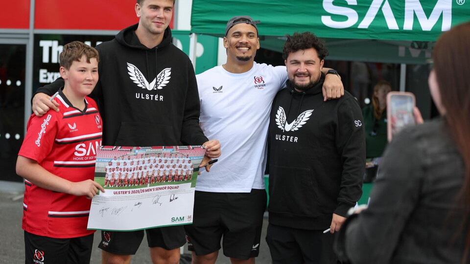 Joe Hopes, Trokkie and Sam Crean with fan