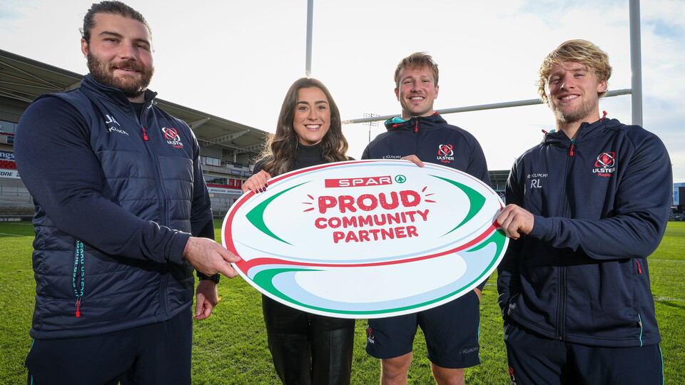 SPAR NI is set to become Ulster Rugby’s first community partner in a match-up that will work to elevate the club’s grassroots sport in local communities by supporting the next generation of players, coaches, referees, and volunteers from across th...