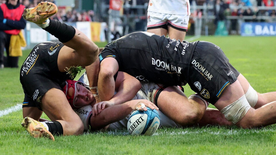 Ulster secure a six try bonus point win at Kingspan Stadium to go second in the BKT United Rugby Championship table.