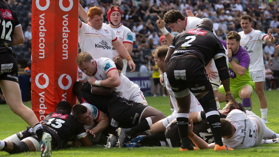 Ulster suffer  a 22-12 defeat to the Sharks in Durban, in a physically tough battle in the South African sunshine.