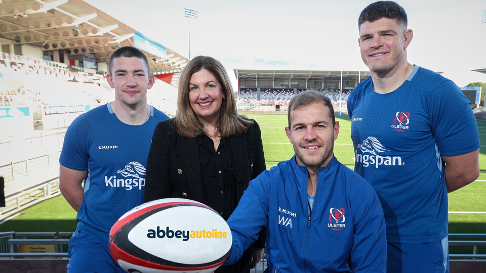 AbbeyAutoline celebrates 50th anniversary by extending partnership with Ulster Rugby for the exclusive naming rights of the AbbeyAutoline Family Stand.