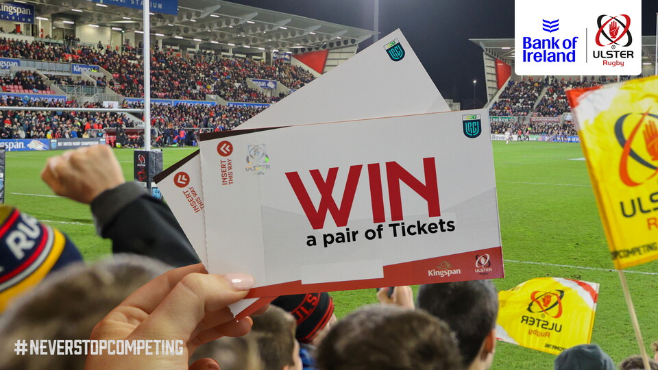 How would you like to win one of three pairs of tickets for the Ulster v Leinster fixture at Kingspan Stadium this Saturday?