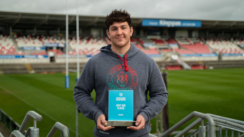 Ulster hooker Tom Stewart has landed an awards double after being named United Rugby Championship’s Next-Gen Player of the Season for 2022/23 awards.