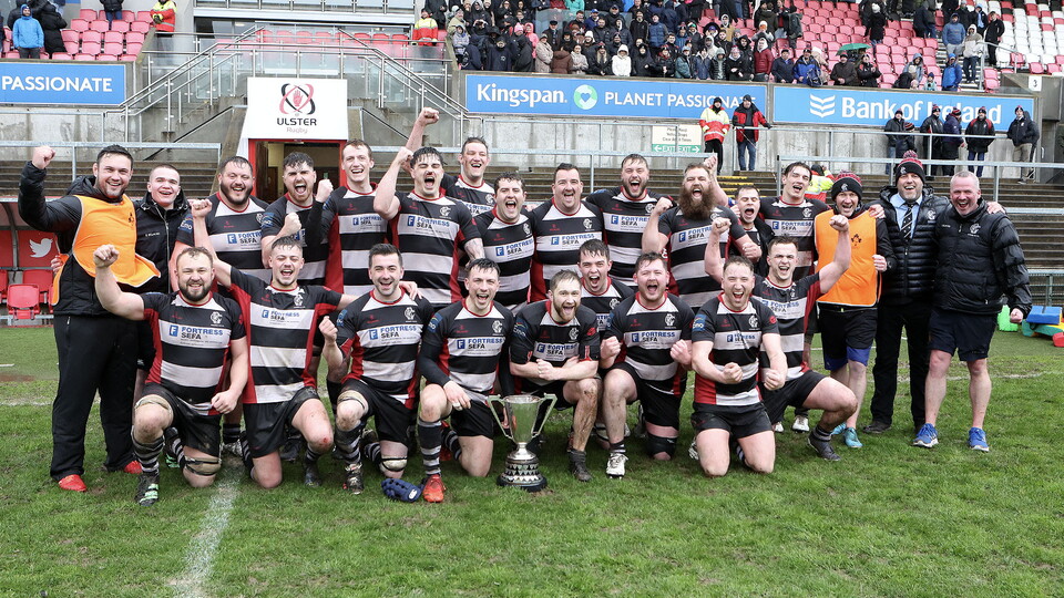 Cooke RFC have won the 22/23 McCrea Cup after beating QUB 2XV 40-12 in a final played in difficult, rainy conditions at Kingspan Stadium.