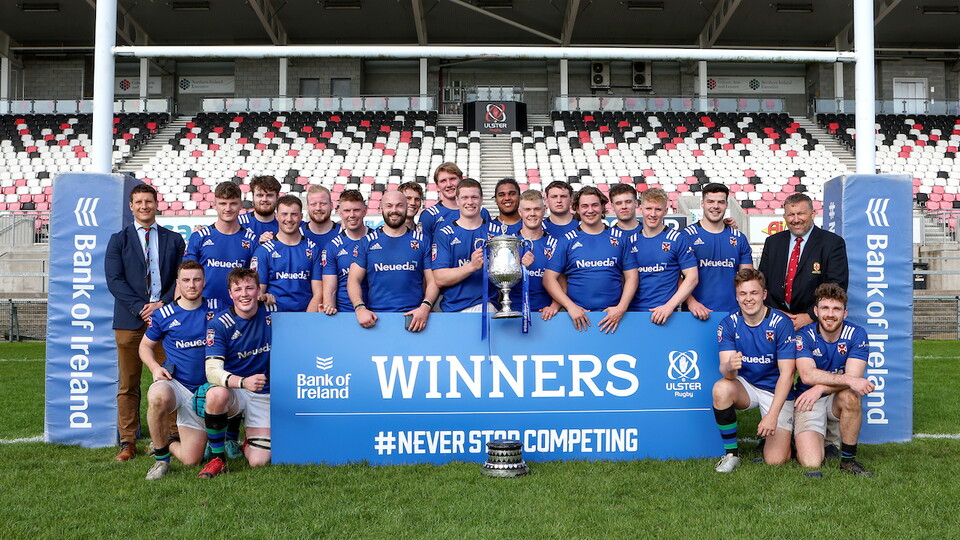 Here's a video looking back at the Bank of Ireland Senior Cup Final at Kingspan Stadium, as Queen's University beat City of Armagh 40-22.