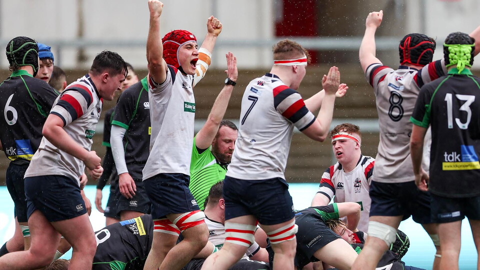 Ballymena Academy advance to the final of the Danske Bank School's Cup after beating 25-14 Sullivan Upper in an exciting contest at Kingspan Stadium in the second semi-final of the week.