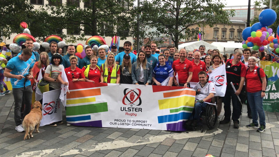 Ulster Rugby will once again be taking part in Belfast Pride, and is calling on clubs and supporters to get involved, as the parade returns to the city on Saturday 30 July.