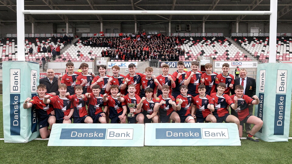 Ballyclare High School were the deserved victors after a five- try performance against Limavady Grammar School in the Danske Bank Schools' Bowl final at Kingspan Stadium.