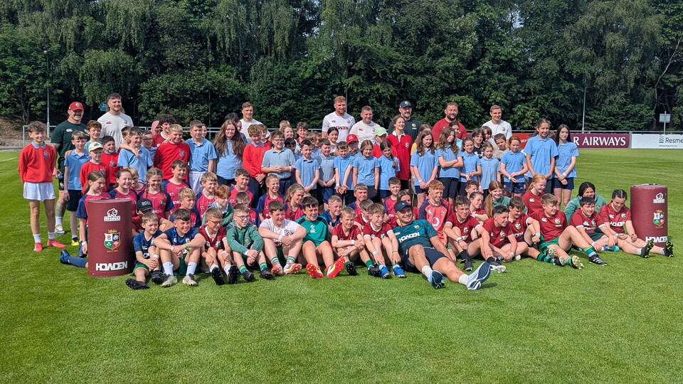 Last Friday, pupils from Moorfields Primary School in Ballymena had the extraordinary opportunity to take part in a training session with the British & Irish Lions in Dublin.