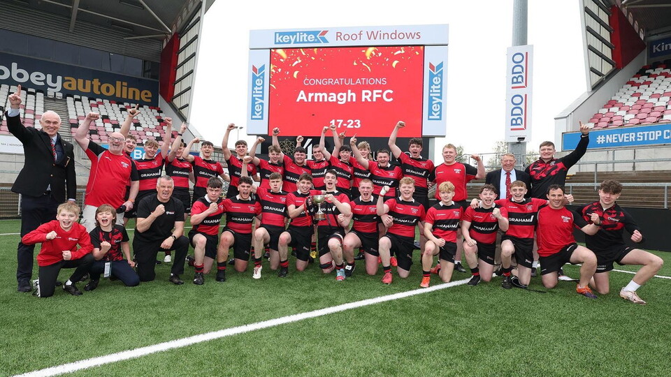 A day of thrilling youth rugby unfolded as the Youth Cup Finals saw Virginia's U14 and U16 squads claim hard-fought victories, while Armagh's U18s emerged triumphant in a tense battle against Ballymena.