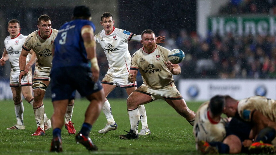 Ulster ground out a win to do the home-and-away double over Inter-Pro rivals Leinster at a sodden Kingspan Stadium on Saturday evening.