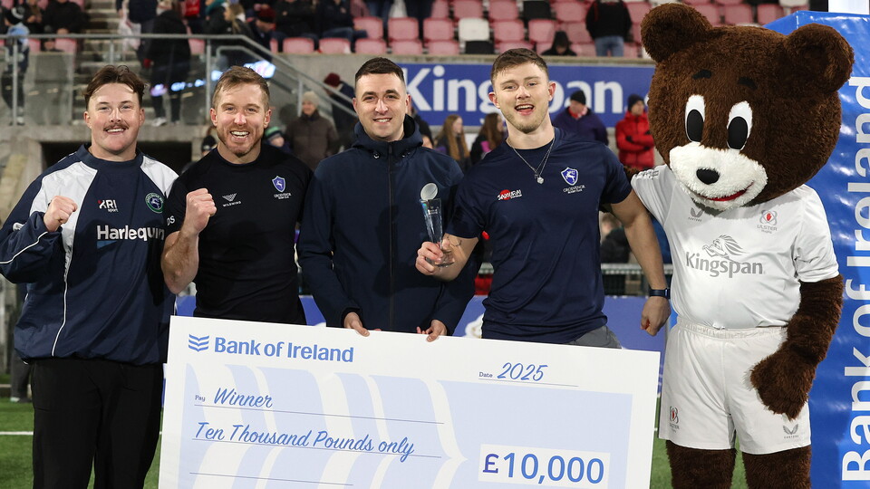 Grosvenor RFC has emerged victorious following the final of the 2025 Bank of Ireland ‘Never Stop Competing’ challenge held at Kingspan Stadium on Friday 7 February.