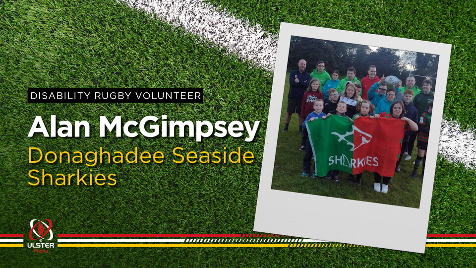 A local school bus driver, Alan McGimpsey also coaches disability team, Donaghadee Seaside Sharkies.