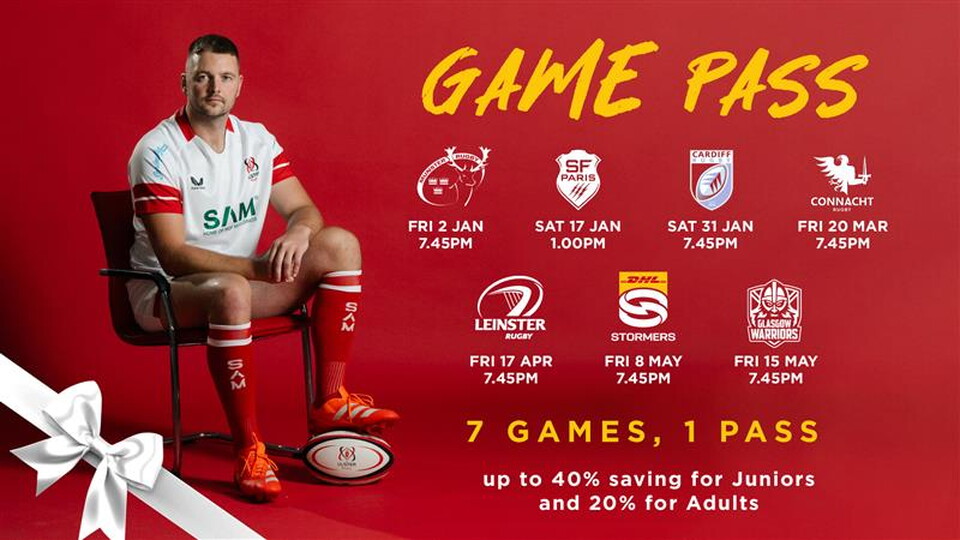 There are only 2 weeks left to secure your seat for the biggest home fixtures of the 2025/26 season. 

With a Game Pass you'll save 20% on Adult tickets and 40% on Junior tickets compared to purchasing individual match tickets. 

Big Value. Bigger...