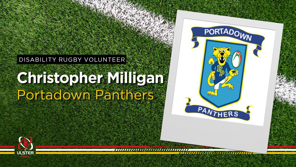 Christopher has been coaching at the Portadown Panthers for over eight years, getting involved when his son joined the team.