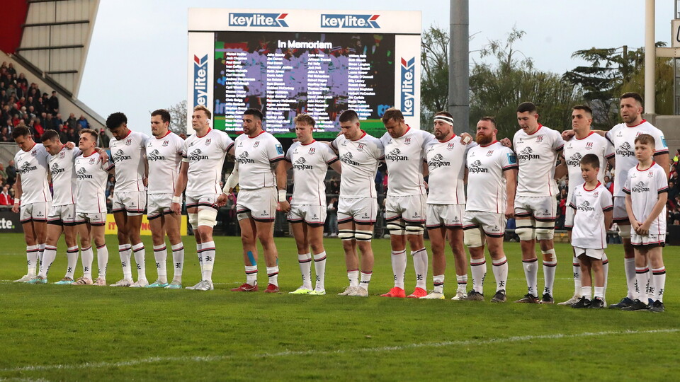 At the final regular season home fixture - against Leinster on Saturday 18 May - Ulster Rugby will remember all those connected with the club who have sadly passed away over the course of the season.