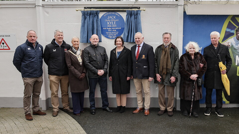 Ulster Rugby has today proudly unveiled a blue plaque at Affidea Stadium to honour the life, achievements and enduring legacy of Jack Kyle (1926–2014), widely regarded as one of the greatest players ever to represent Ulster, Ireland and the Britis...