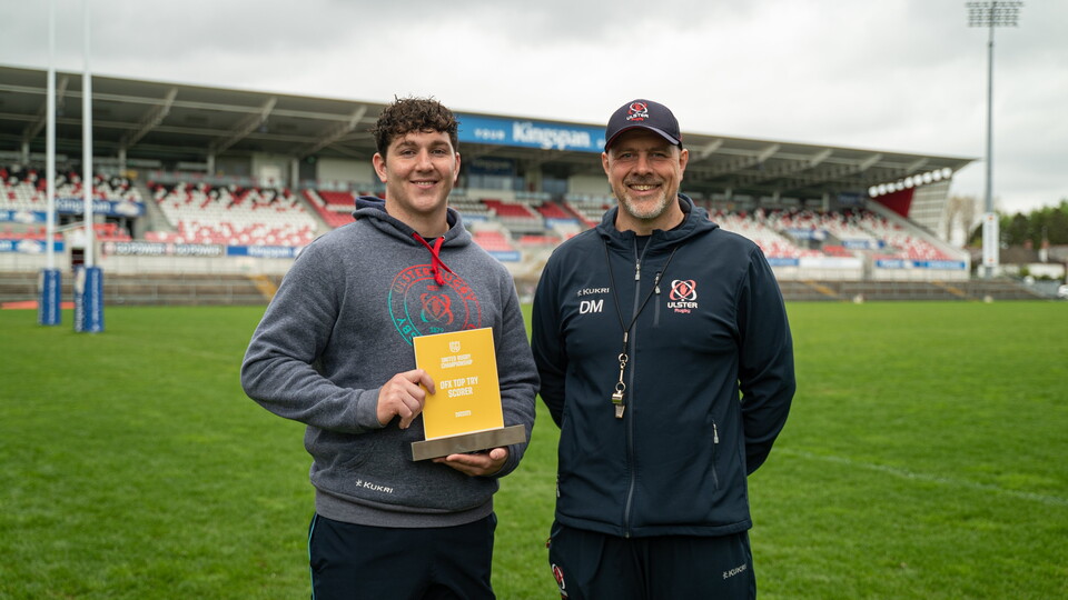 Ulster hooker, Tom Stewart, crossed the white wash a record-breaking 16 times over the course of the BKT URC regular season earning him the award.