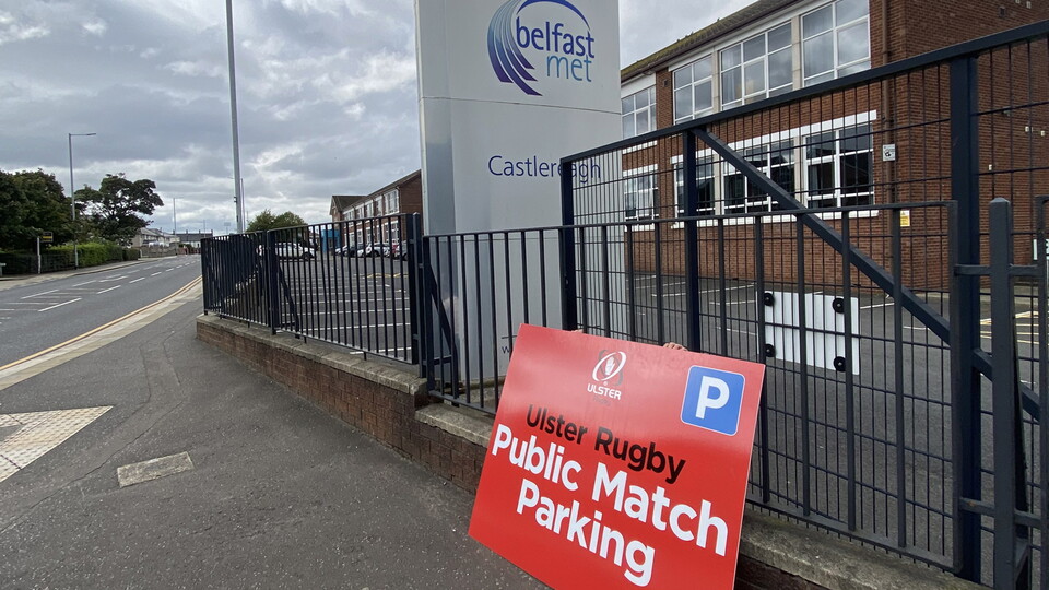 Ulster Rugby is delighted to team up with Belfast Metropolitan College, Castlereagh Campus to offer match day parking for upcoming fixtures.  