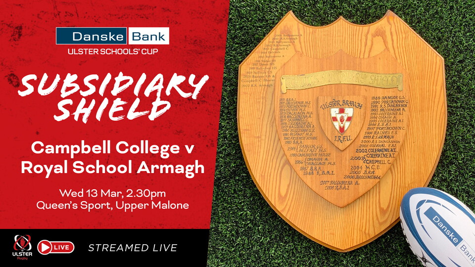Royal School Armagh will be defending their title in tomorrow's clash against Campbell College Belfast at Queen's Sport Malone.