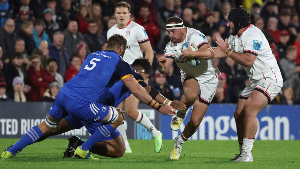 A tense finish as Leinster hold-out to beat Ulster, 20 points to 13, on a wet night at Kingspan Stadium.