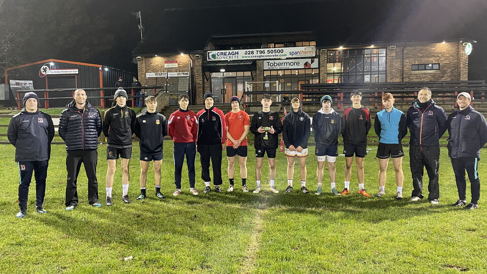 Banbridge Academy's Andrew Jackson has won the final of Ulster Rugby's kicking competition which was open to male club and school players born in 2006/7.