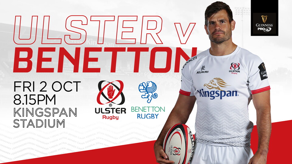 Just two weeks after Ulster took on Leinster in the 2019/20 Final, the 2020/21 Guinness PRO14 Championship kicks off at Kingspan Stadium on Friday night with the Ulster men hosting Italian side, Benetton Rugby.