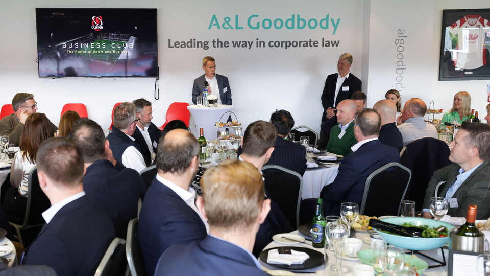 Ulster Rugby has announced a star-studded panel of speakers for the inaugural members’ event of the Ulster Rugby Business Club, in association with A&L Goodbody.