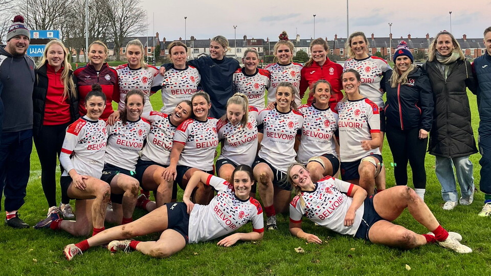 Malone Women have qualified for the All-Ireland Women's Junior Cup final for the first time in the club's history after a dramatic 31-27 victory over last year’s All-Ireland Women’s Junior Cup finalists, Tuam/Oughterard, at a freezing Gibson Park.