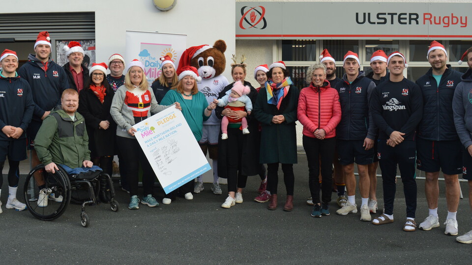 To play its part in encouraging local young people to stay active, Ulster Rugby recently hosted The Daily Mile Santa Run for three local schools at Kingspan Stadium.