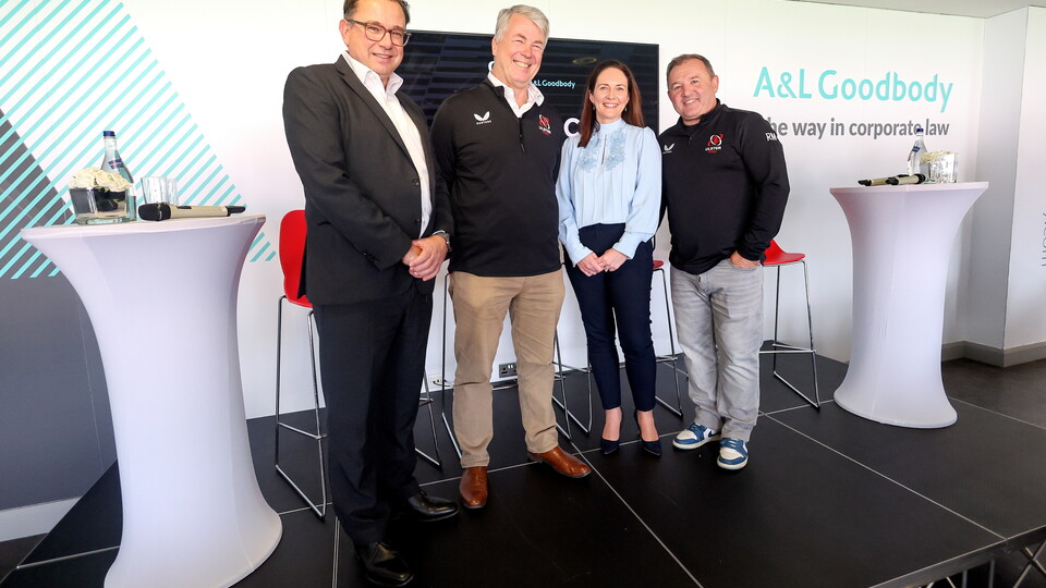A&L Goodbody (ALG) will continue its sponsorship of the Ulster Rugby Business Club for a further three years, following a highly successful inaugural year of networking events.