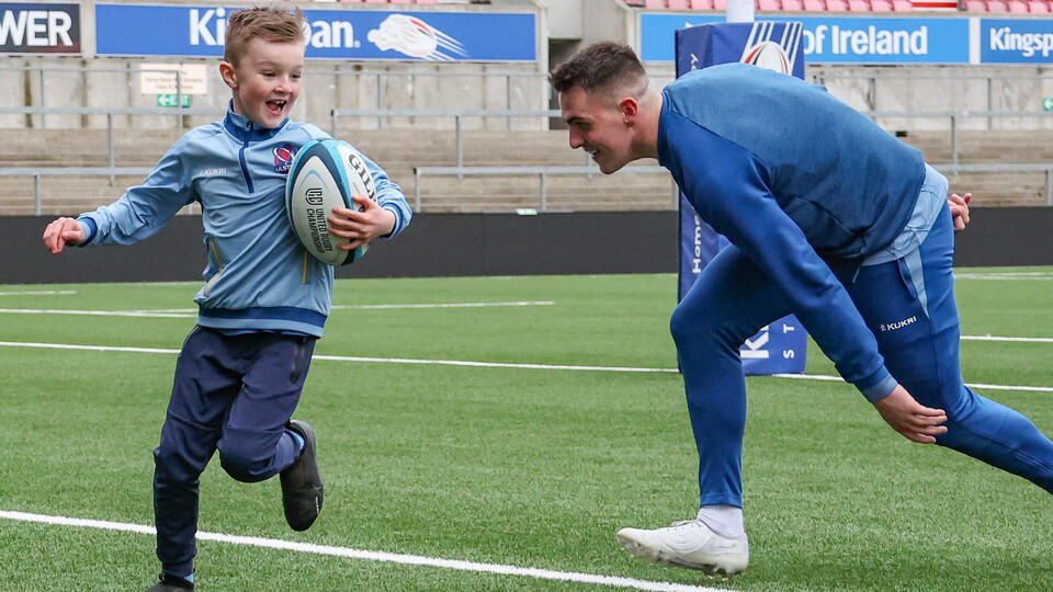 This International Childhood Cancer Day, Ulster Rugby, together with Bank of Ireland, invited seven-year-old Larne RFC minis rugby player, Lewis Rennie, and his dad, Graham, to spend a day with the professional squad to recognise the positive and...