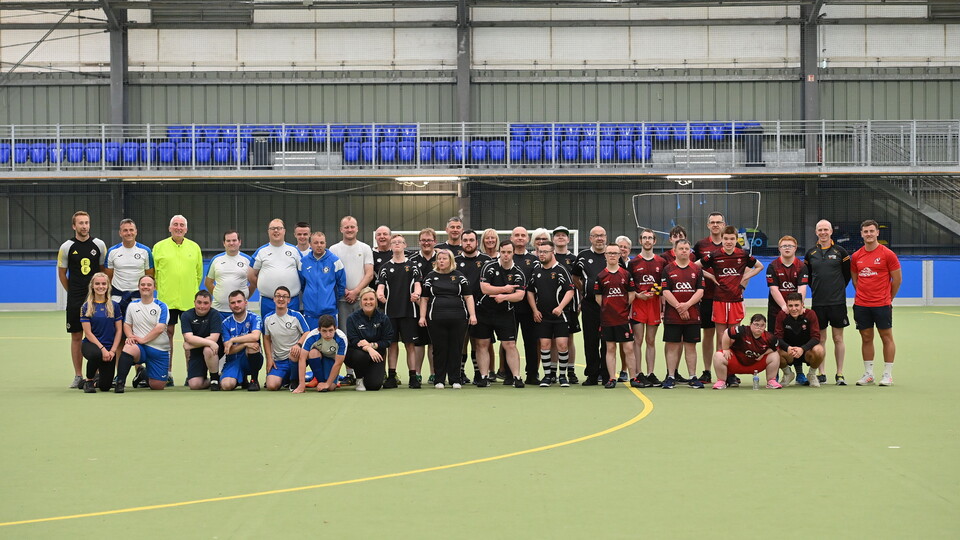 Ulster Rugby in association with Irish FA and Ulster GAA hosted an Inclusive Game of 3 Halves at Meadowbank Arena in Magherafelt recently.
