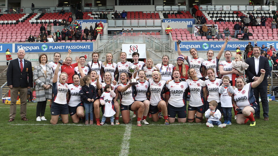 Malone have won the 22/23 Deloitte Women's Junior Cup after beating Queen's University 20-17 after extra time in the final at Kingspan Stadium.