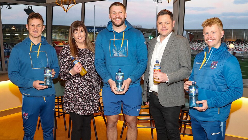 Ulster Rugby has today confirmed Ireland’s number one Irish Sports drink and natural mineral water brand, part of Britvic NI, as its Official Water & Hydration partner.