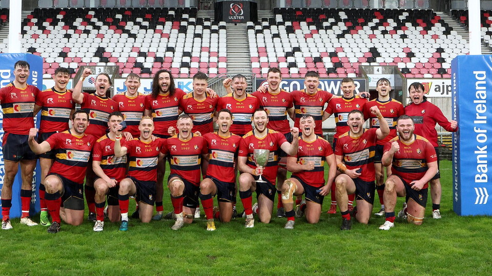 Ballyclare have retained the Bank of Ireland Towns Cup after a ruthless performance against Clogher Valley at Kingspan Stadium.